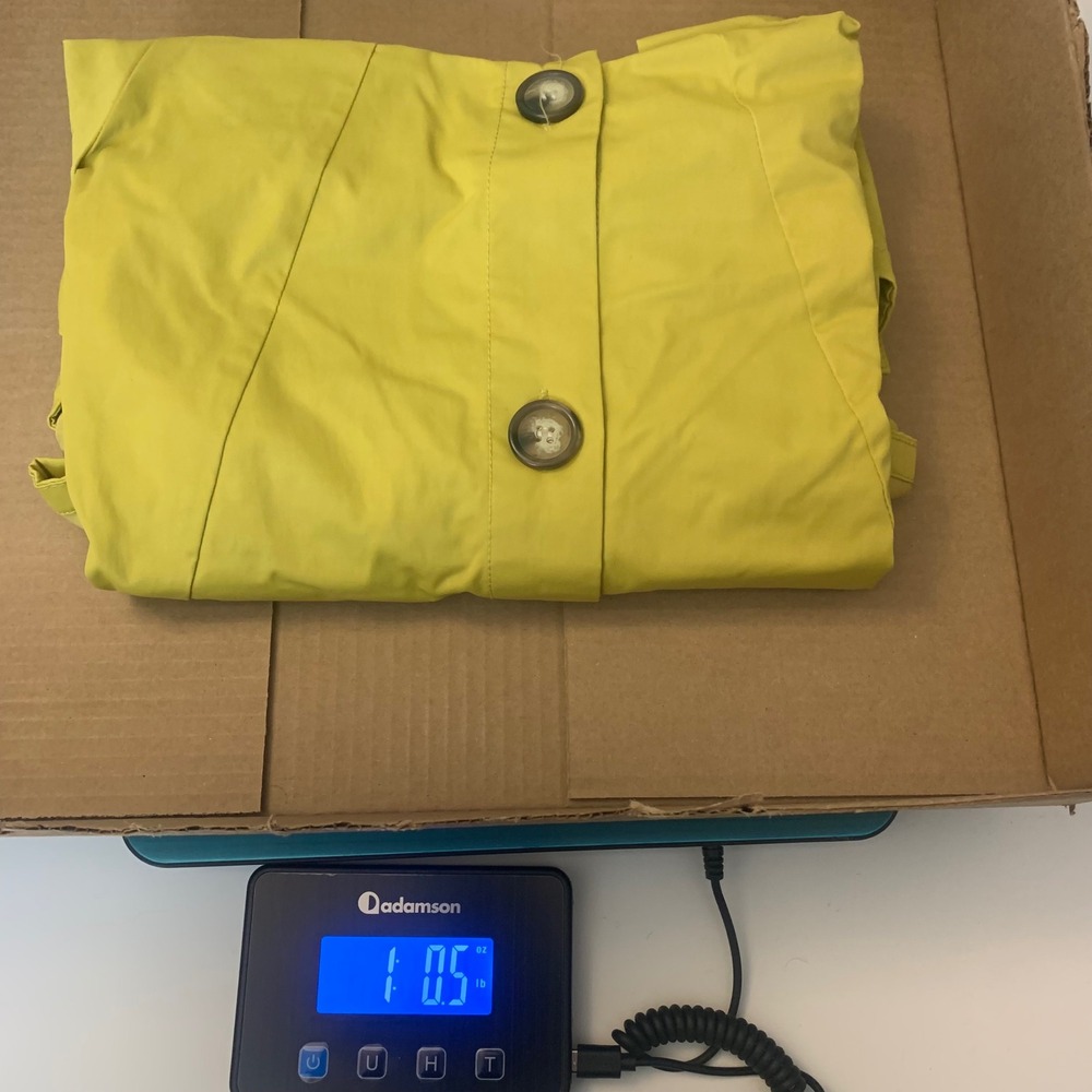 For Cynthia‎ Women's Mustard Hoodie Jacket Yellow Swing Sailor Trench Rain Coat - Picture 8 of 8